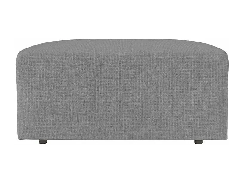 Pouf ROMANE en tissu Easy Clean antitache - Gris