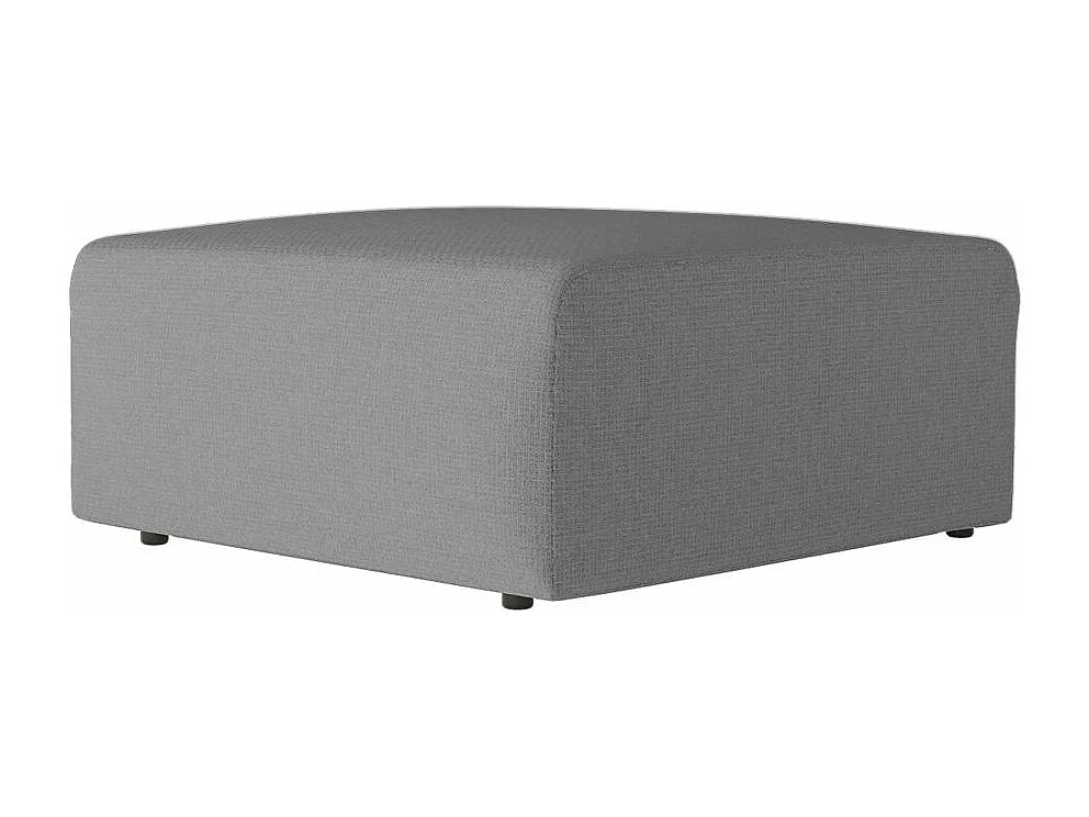 Pouf ROMANE en tissu Easy Clean antitache - Gris