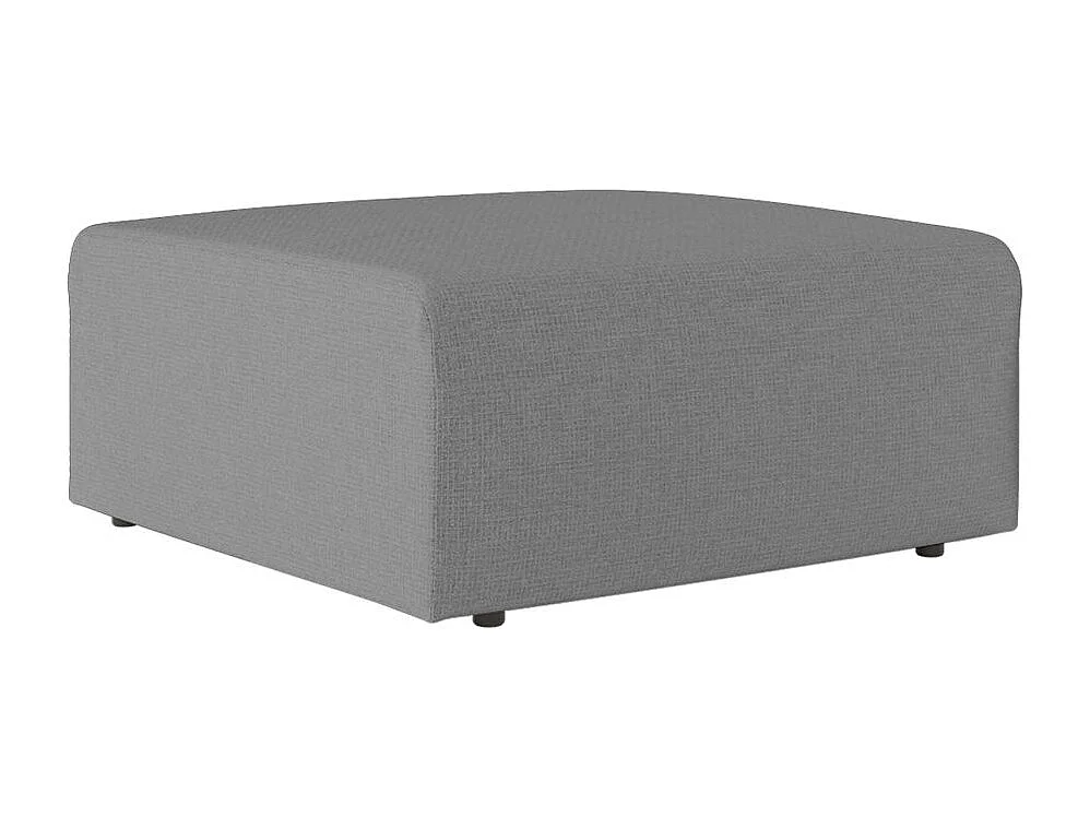 Pouf ROMANE en tissu Easy Clean antitache - Gris