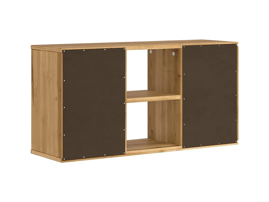 Meuble TV ODDA 79x24x40 cm bois massif pin