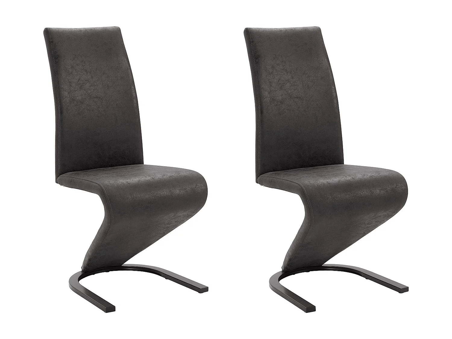 Set di 2 sedie antracite - Ziri