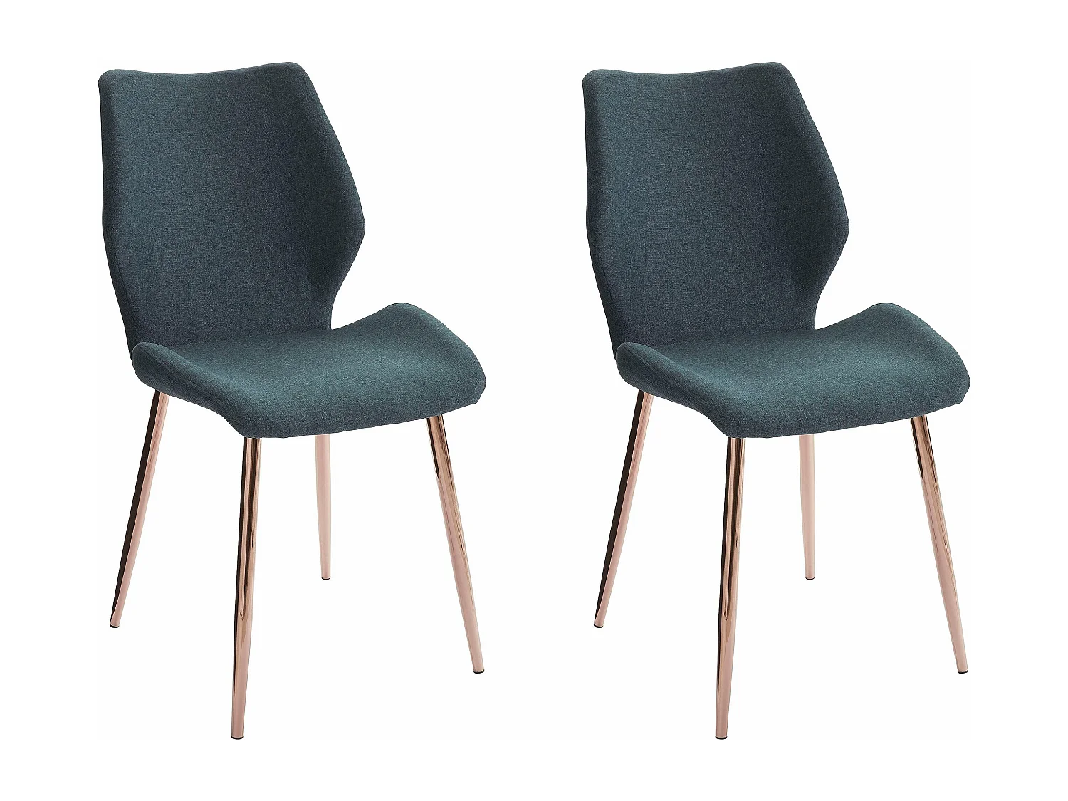 Ayla | Chaise 2 Pack en tissu vert