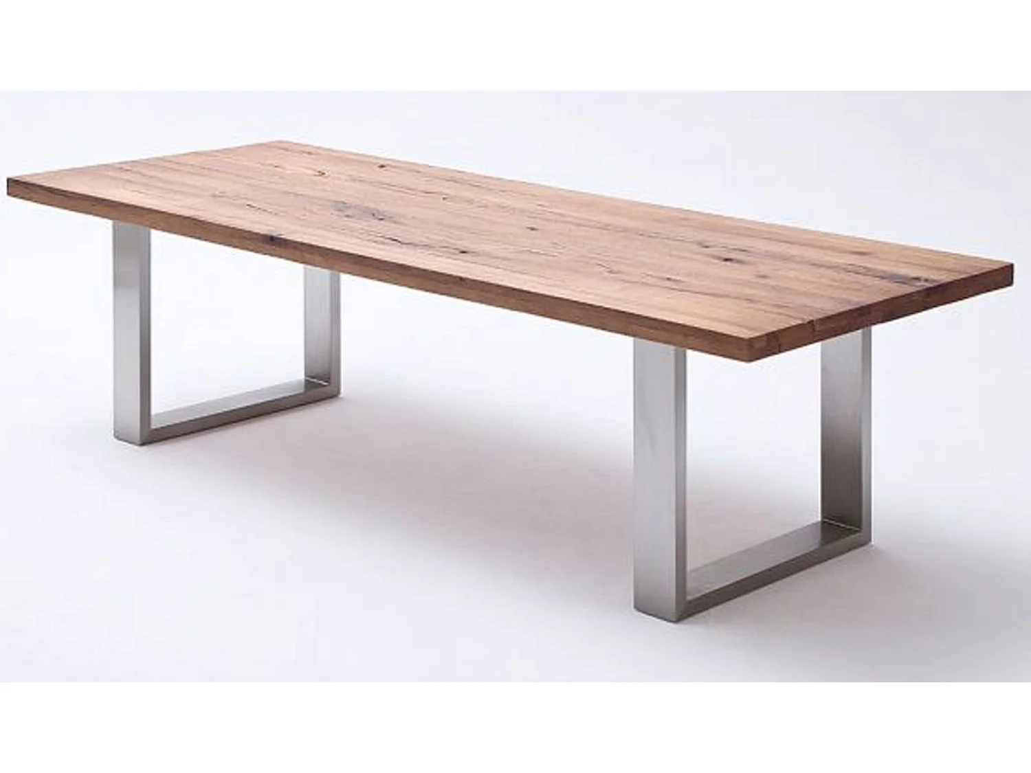 Table à manger en chêne laqué massif Bassano - L.180 x H.76 x P.100 cm