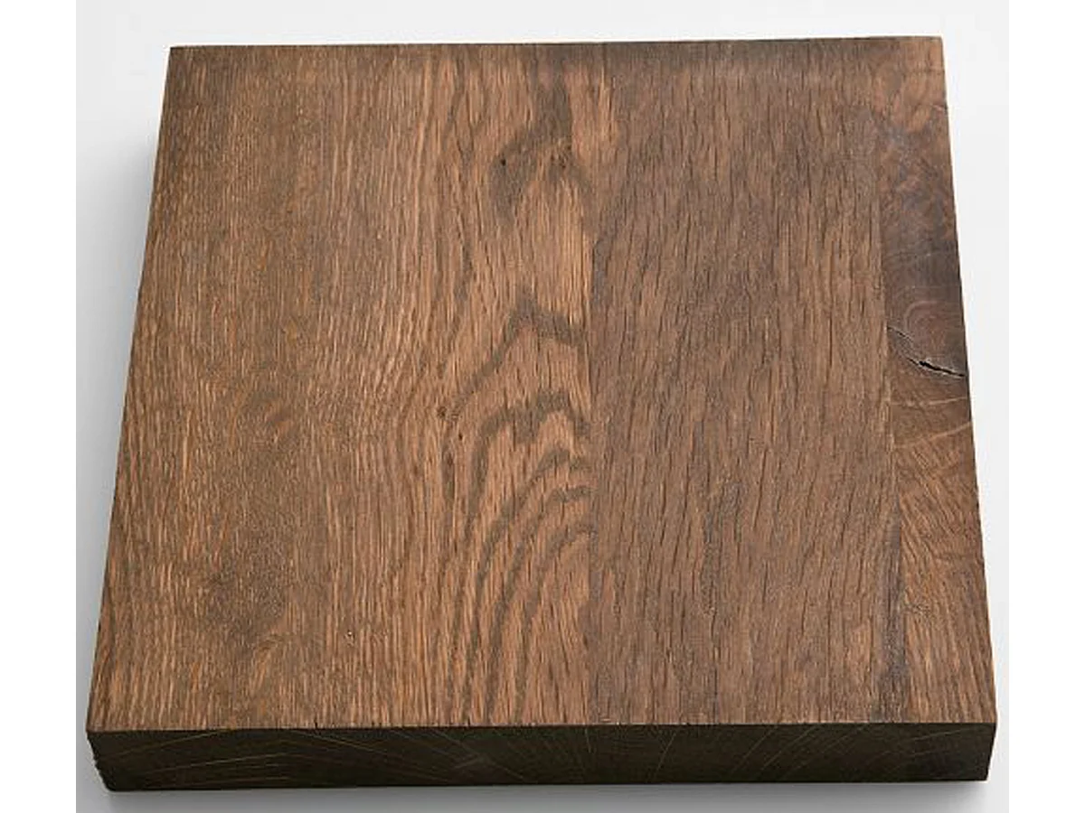 Table à manger en chêne massif teinté vielli laqué - L.260 x H.76 x P.100 cm