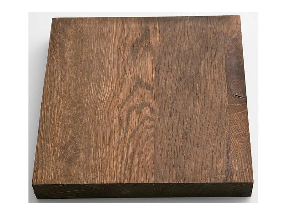 Table à manger en chêne massif teinté vielli laqué - L.220 x H.76 x P.100 cm