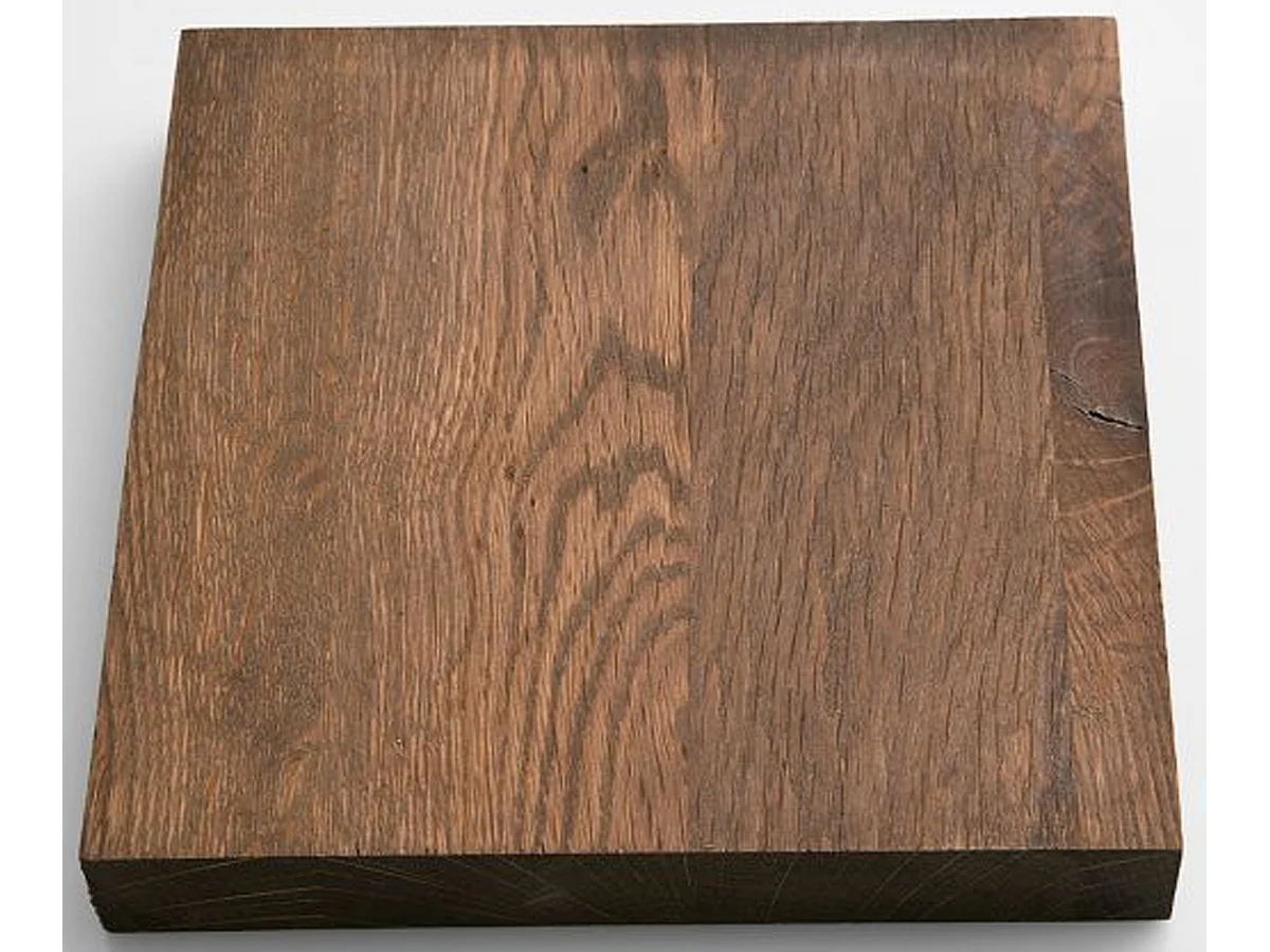 Table à manger en chêne massif teinté vielli laqué - L.220 x H.76 x P.100 cm