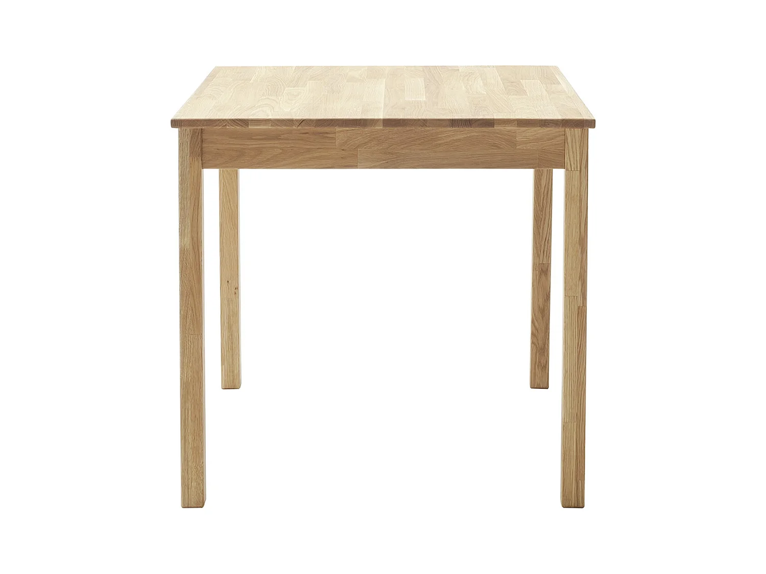 Table de salle à manger extensible en bois hêtre massif huilé coloris naturel - longueur 80-140 x hauteur 76 x profondeur 80 cm