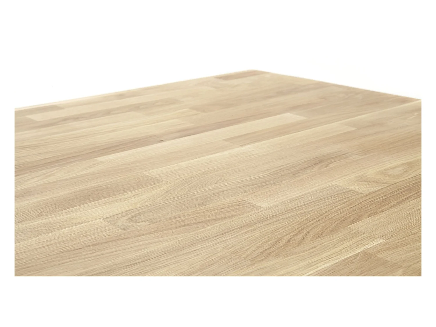 Table de salle à manger extensible en bois hêtre massif huilé coloris chêne sauvage - longueur 80-140 x hauteur 76 x profondeur 80 cm