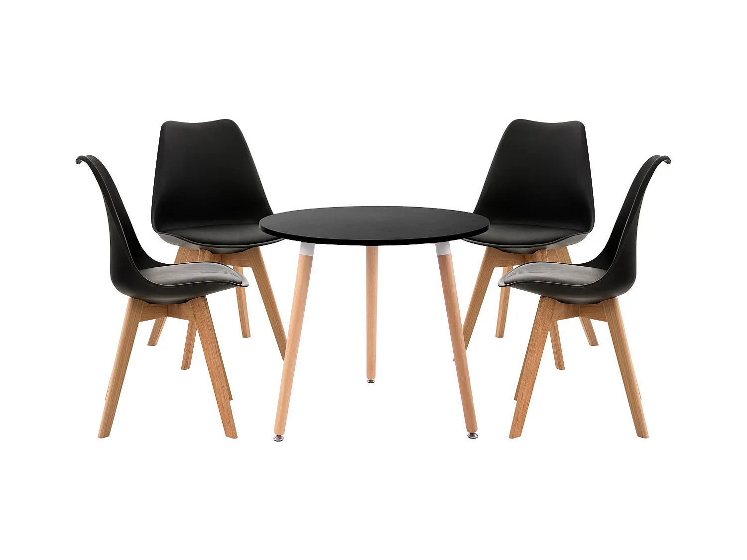 Ensemble de salle à manger - Table + 4 Chaises - Lansgar