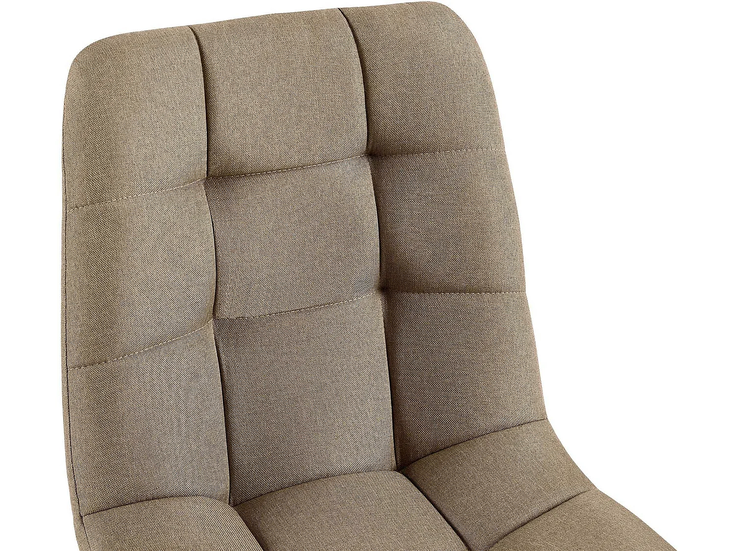 Lot de 4  chaise salle à manger - Tissu - Taupe - Antibes