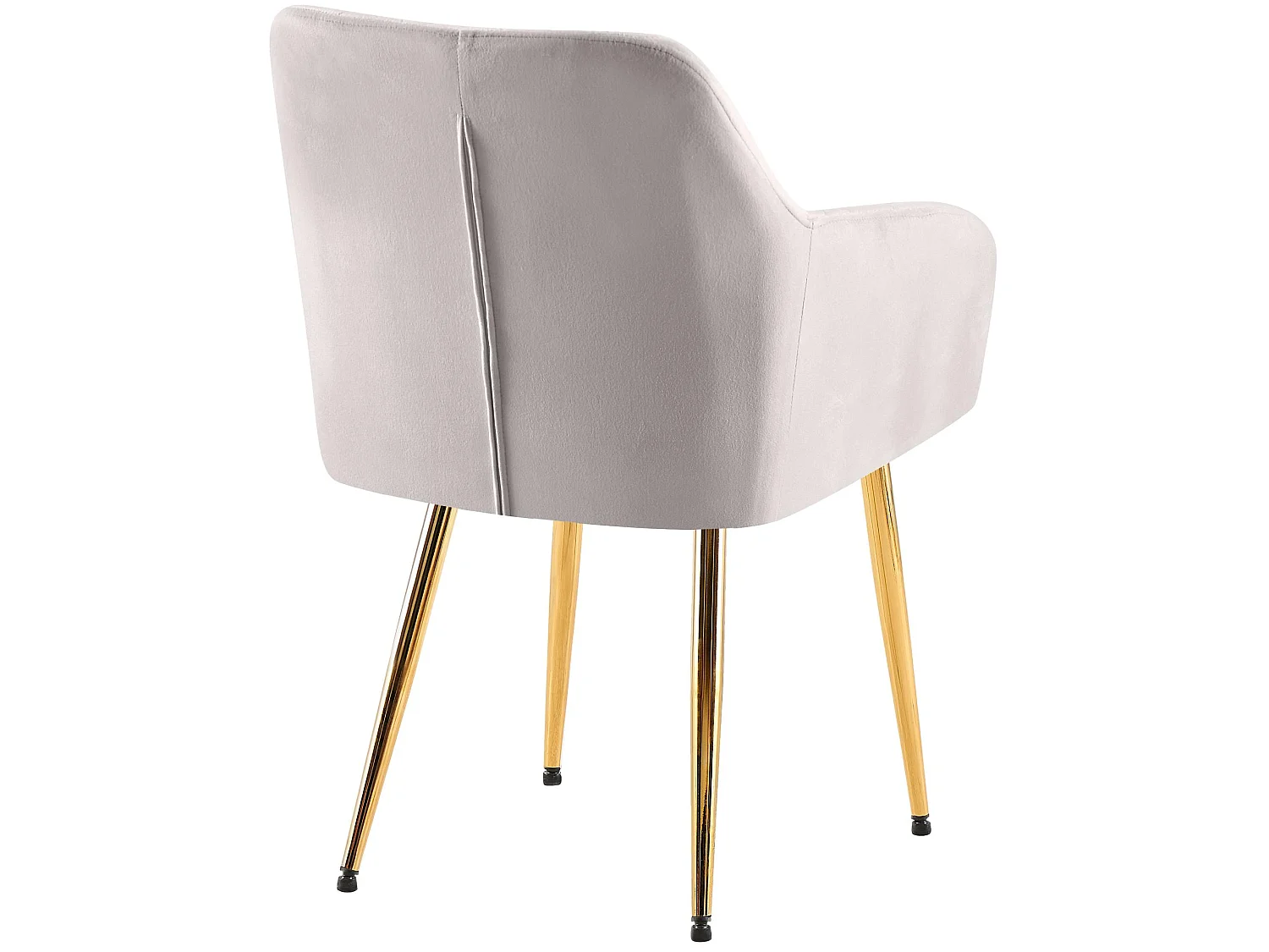 chaises avec accoudoirs - Velours - Gris - Monett