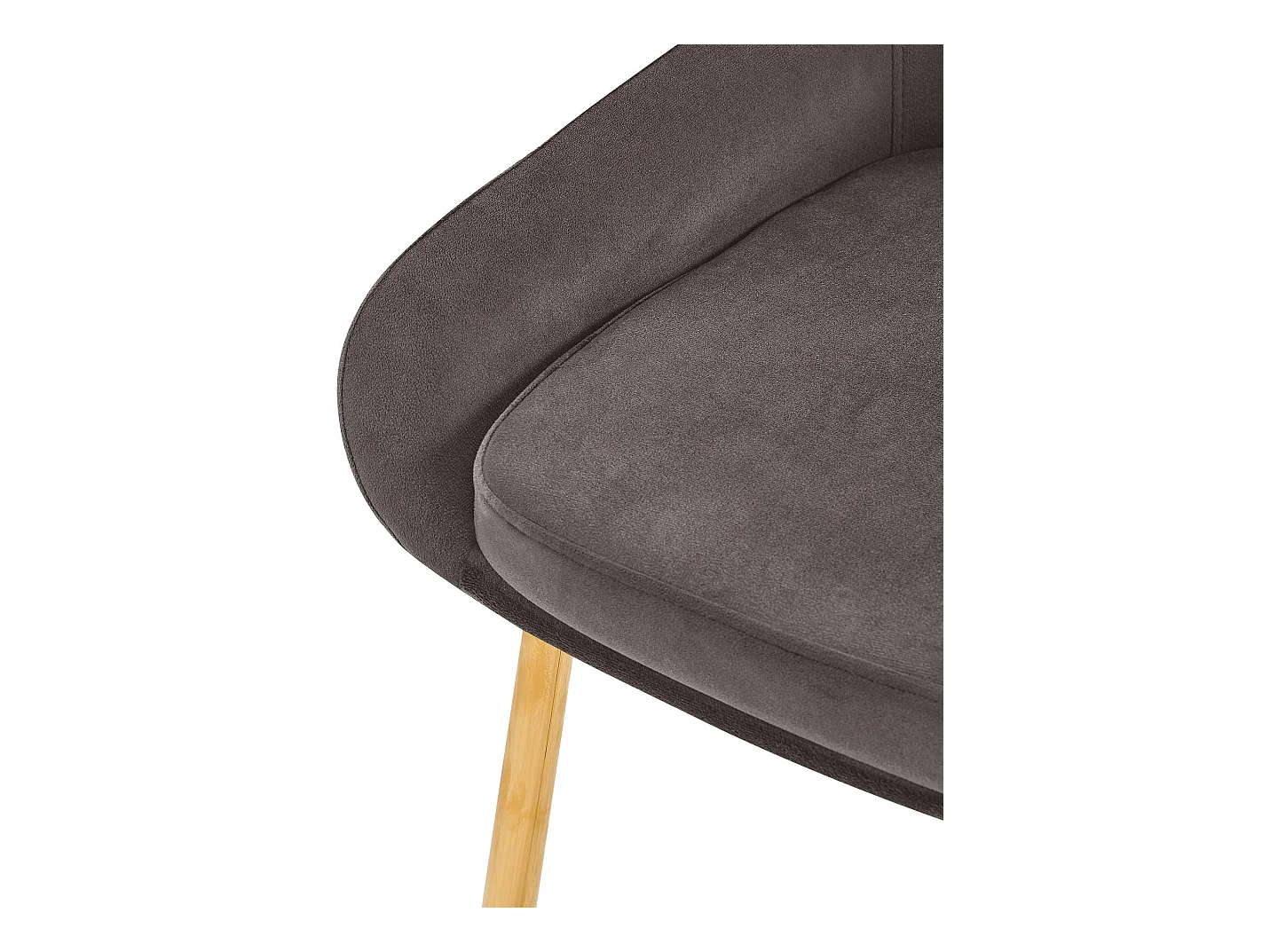 chaise salle à manger - Velours - Anthracite - Elmira