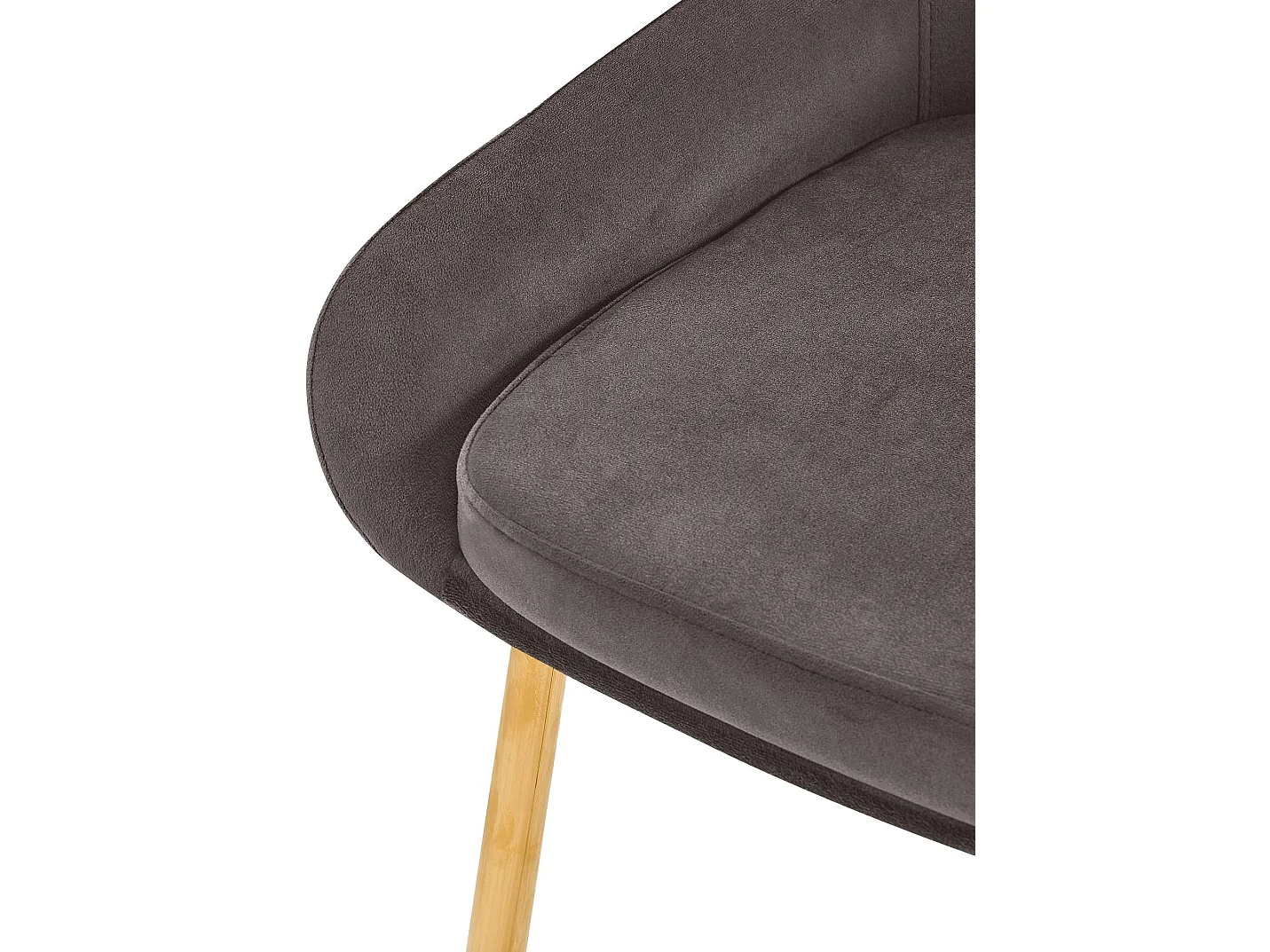 chaise salle à manger - Velours - Anthracite - Elmira