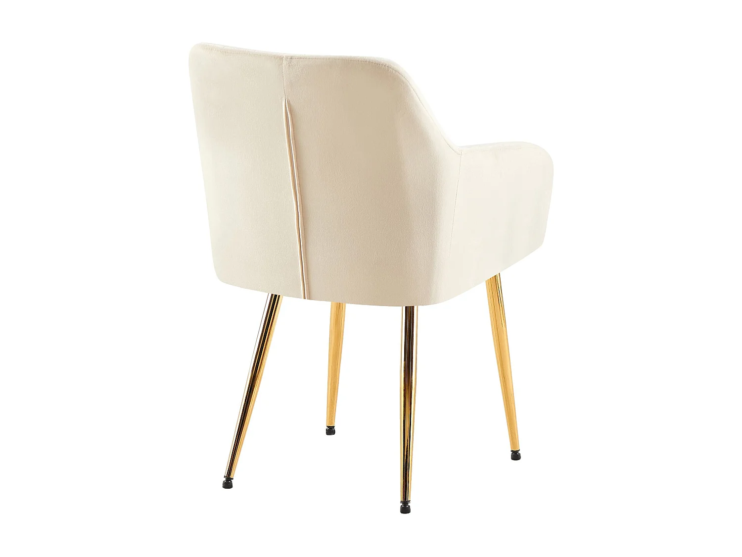 chaises avec accoudoirs - Velours - Crème - Monett