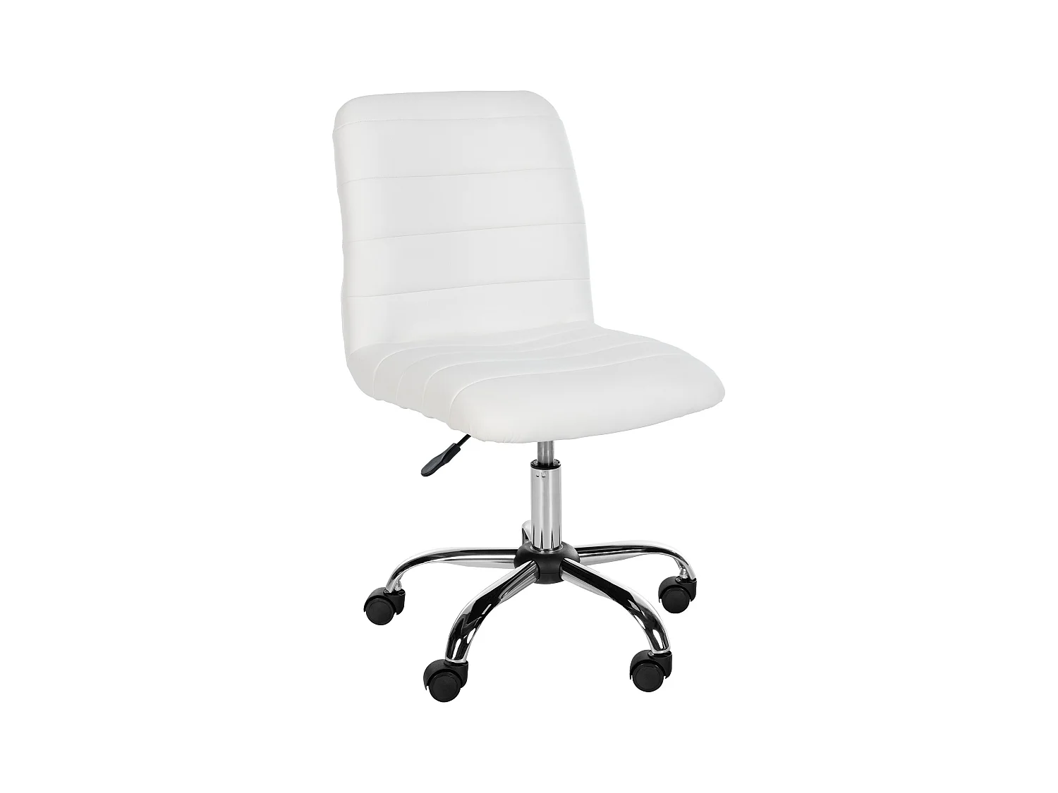Tabouret de bureau - Similicuir - Blanc - Redding