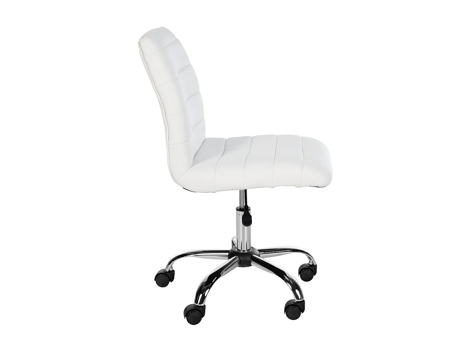 Tabouret de bureau - Similicuir - Blanc - Redding