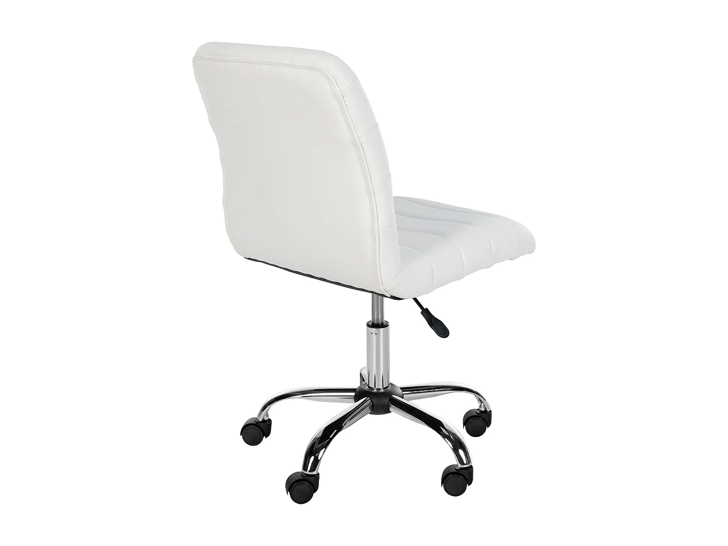 Tabouret de bureau - Similicuir - Blanc - Redding