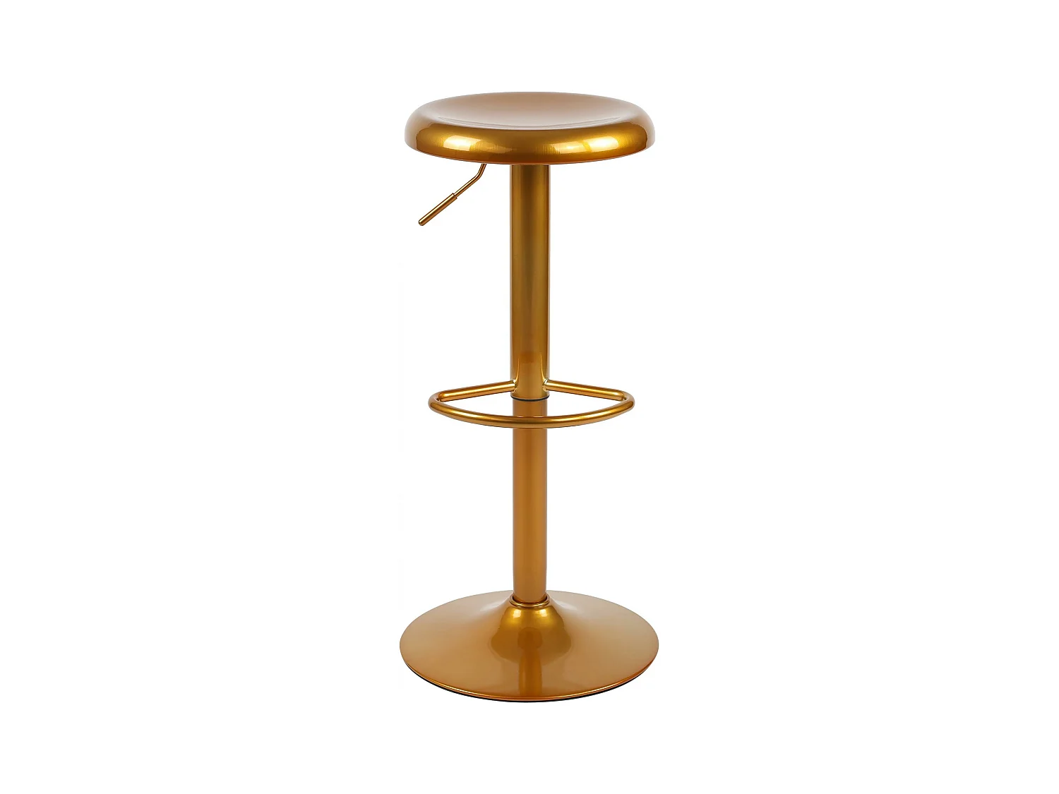 Tabouret de bar - Métal & Chrome - Or - Williston
