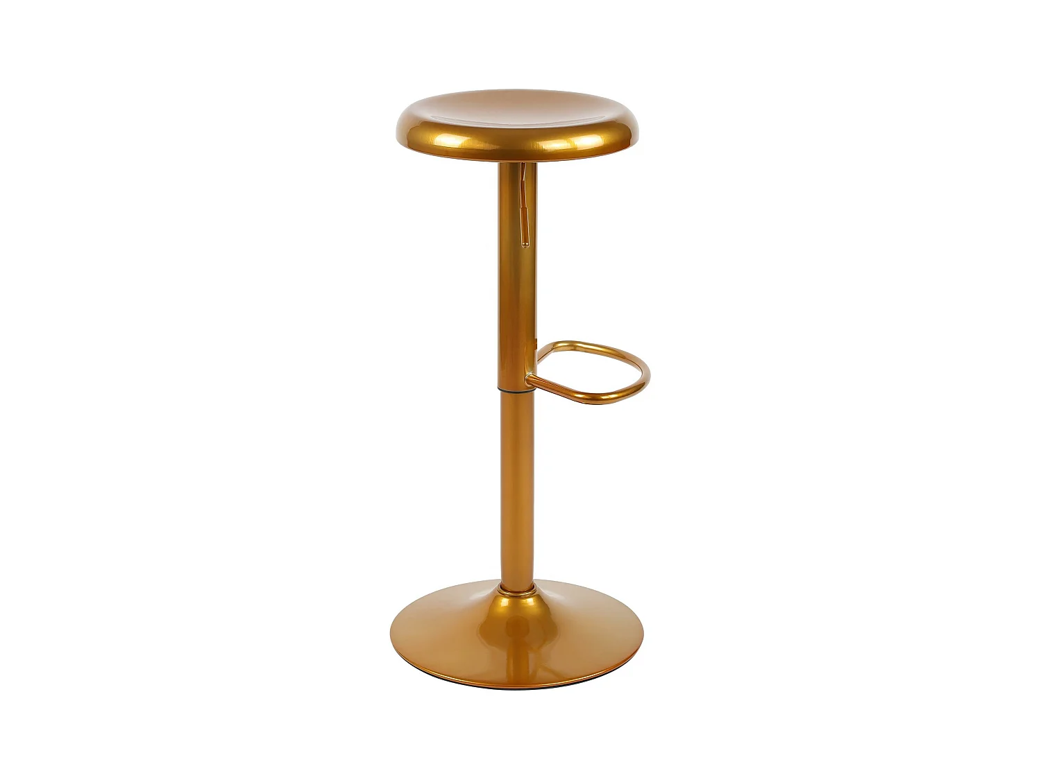 Tabouret de bar - Métal & Chrome - Or - Williston