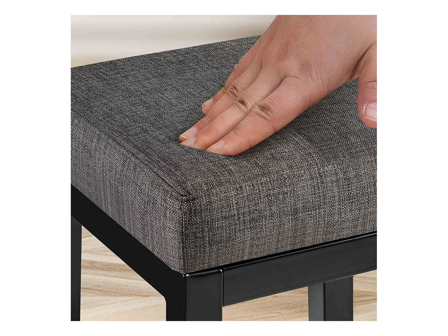 Tabouret de bar - Tissu - Gris - Taylor B85