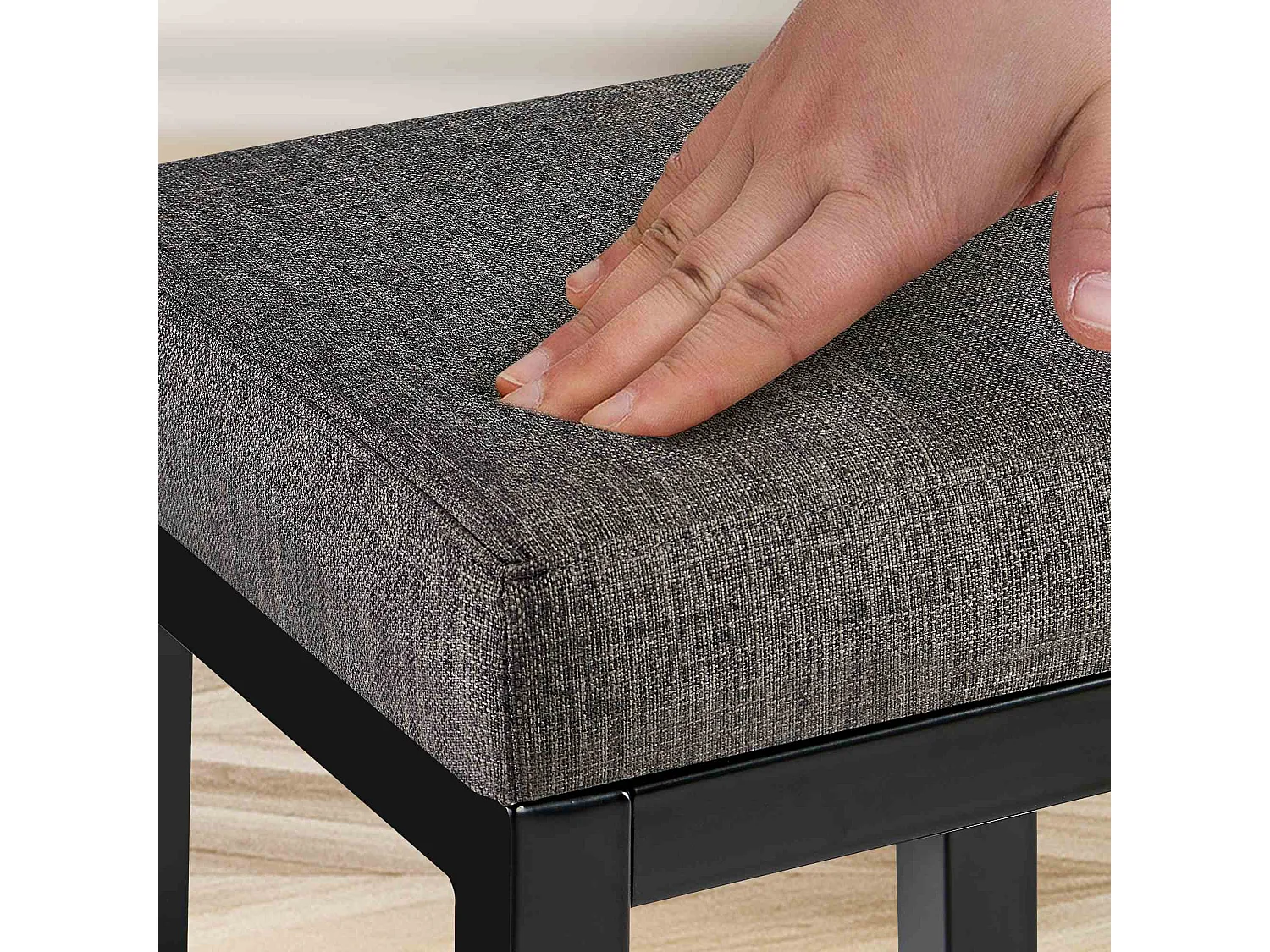 Tabouret de bar - Tissu - Gris - Taylor B85