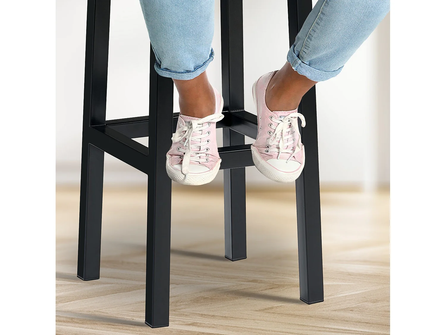 Tabouret de bar - Tissu - Gris - Taylor B85