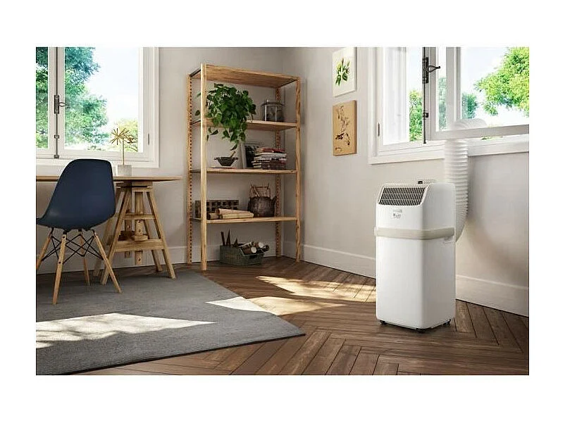 Climatiseur mobile PAC ES72 DELONGHI - 2100W - Ventilateur et déshumidificateur - Gaz R290 - 8 300 Btu/h