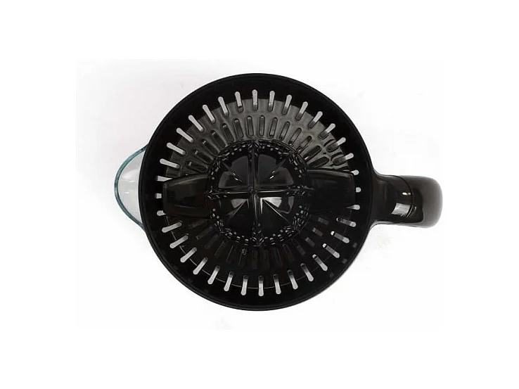 Spremiagrumi Nero 700ml con Rotazione Bidirezionale e Selettore di Polpa