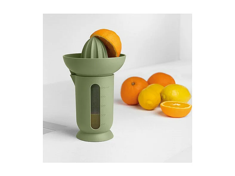 Presse-agrumes Kaki UFO avec récipient Blim Plus - Collection CREATE Ufo