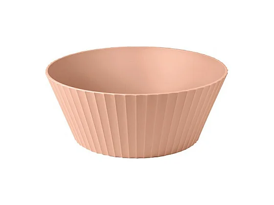 Saladier Nettuno Rose Sable 30cm Blim Plus - Collection Paestum - Formes Coniques - Fabriqué en Italie