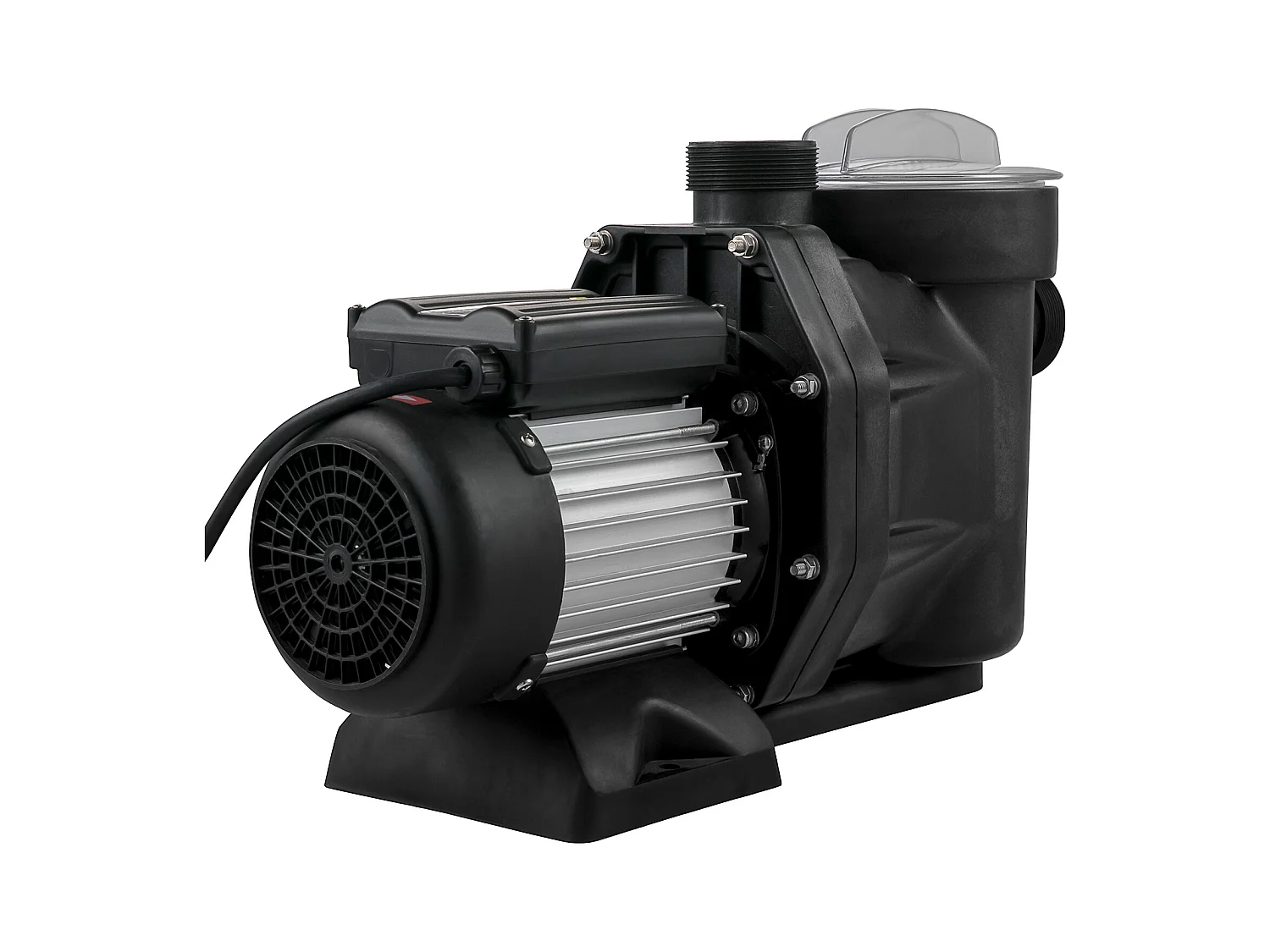 Pompa Filtracyjna do Basenu SucceBuy 19200 L/HPompa Cyrkulacyjna Wody Wyjmowany Kosz Filtra 1 HP Plastikowa Pompa Metalowa 750 W 3450 Obr./Min 50 ℃ 2 Węże Montażowe