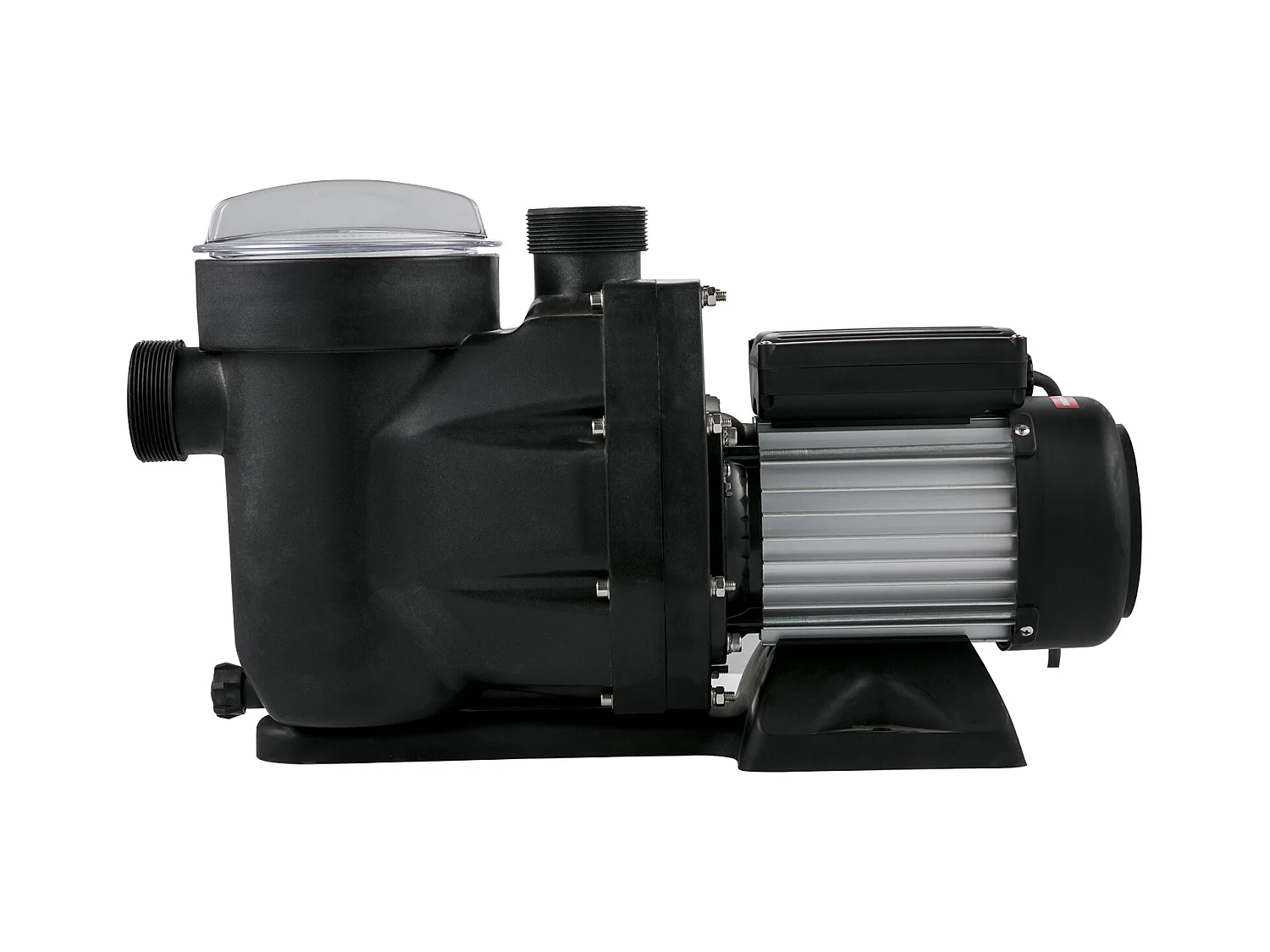 Pompe Piscine Filtration SucceBuy 19200 L/H Pompe Circulation Eau Panier Filtre Amovible 1 HP Pompe Plastique Métal 750W 3450 Tr/Min 50 ℃ 2 Tuyaux Montage