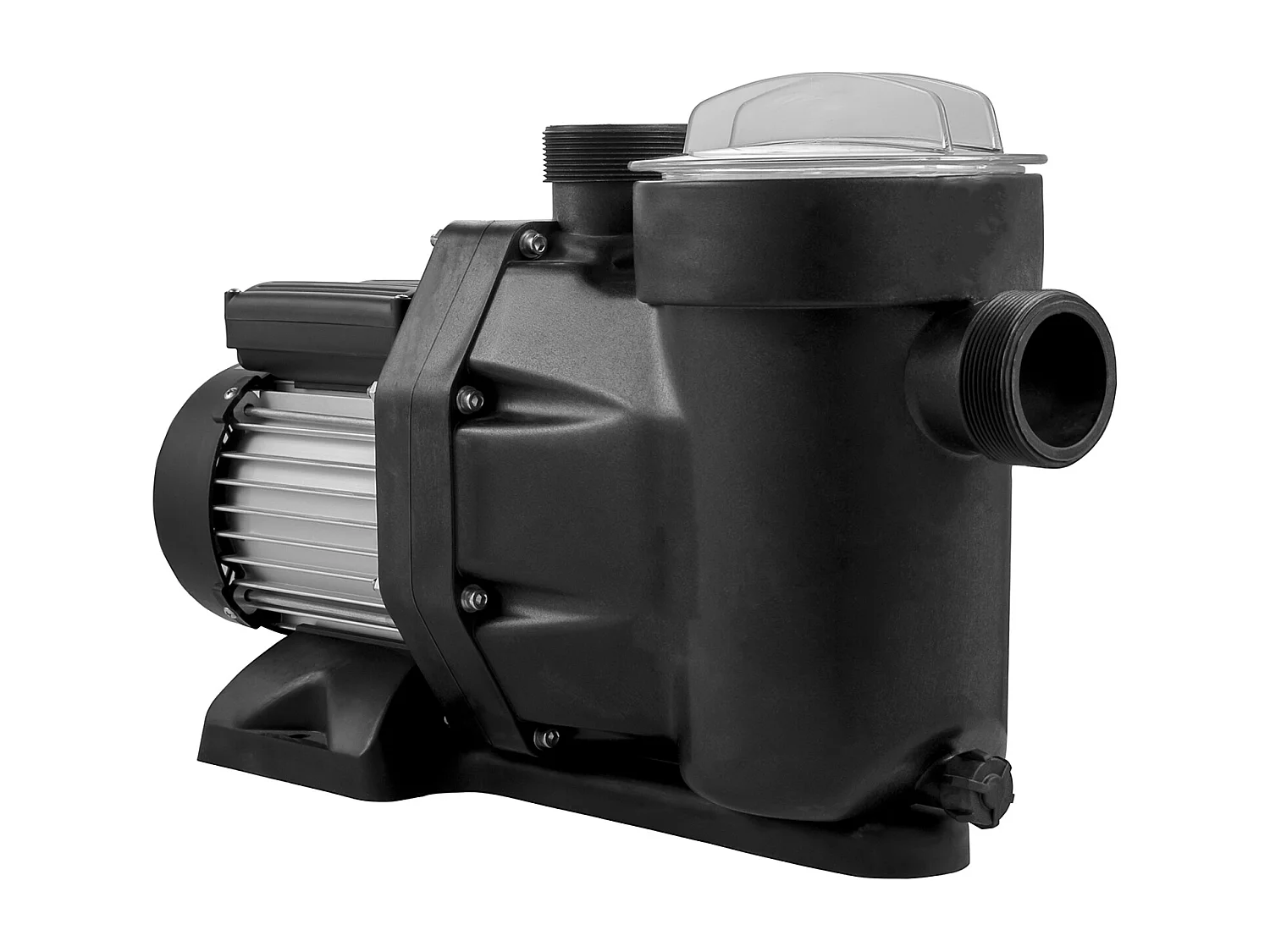 Pompe Piscine Filtration SucceBuy 19200 L/H Pompe Circulation Eau Panier Filtre Amovible 1 HP Pompe Plastique Métal 750W 3450 Tr/Min 50 ℃ 2 Tuyaux Montage