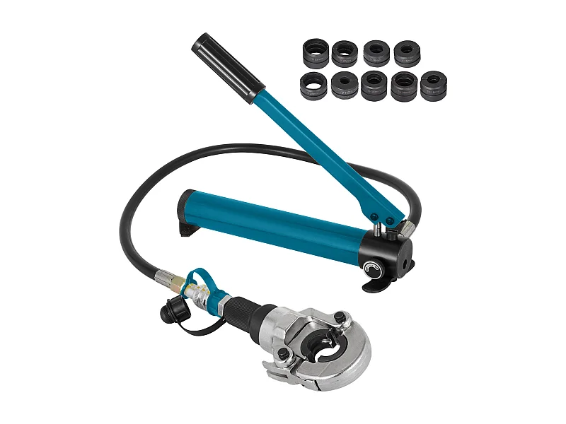 Outil de Sertissage SucceBuy TH/V 12-28/16-32 Kit de Pince de Sertissage Multicouche Force de Pression 6 T Sertisseuse Tête Pivotante à 360°