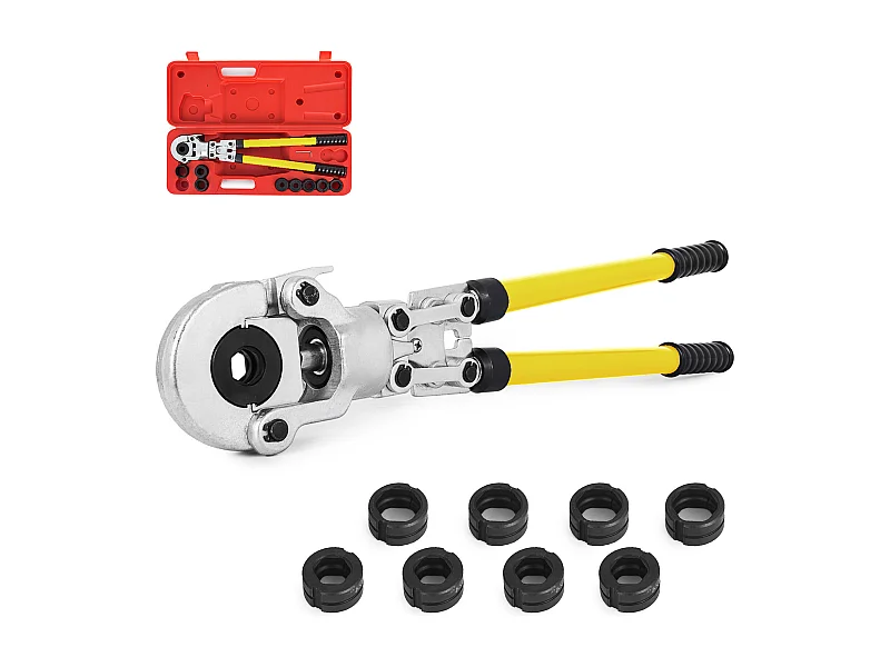 Pinza per Crimpatura SucceBuy Tubi SucceBuy Ø 12-32 mm, Pinza per Crimpatura a Lama, Fascette Stringitubo Adatte per Tubi in Alluminio