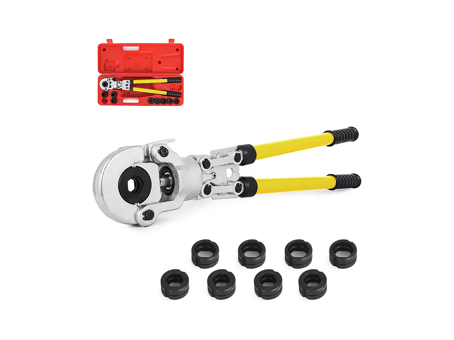 Outil de Sertissage SucceBuy de Tuyau Ø 12-32 MM, Pinces à Sertir à Lames Pinces De Tuyau Convient pour les Tuyaux en Sluminium