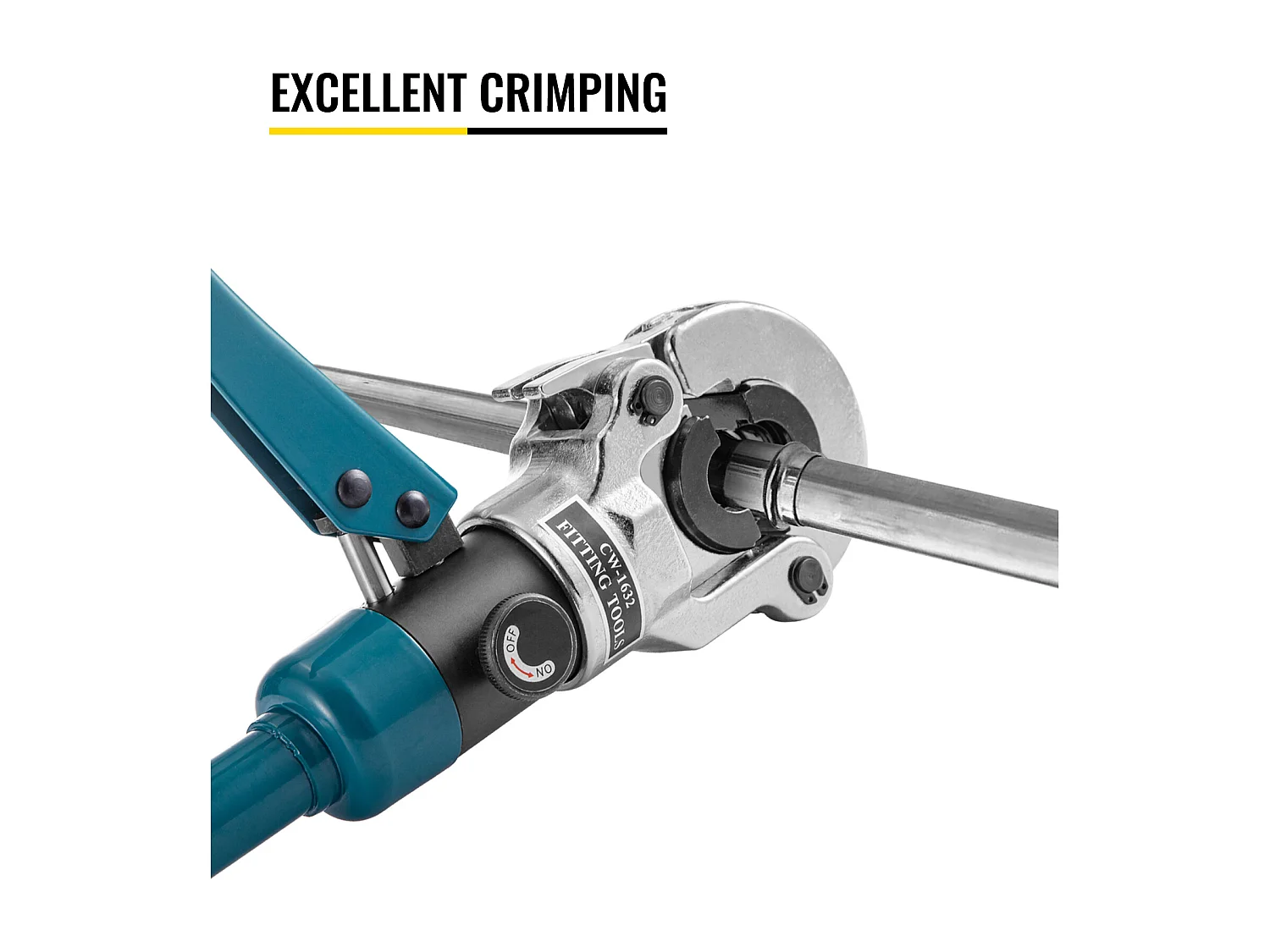 Herramienta de Crimpado SucceBuy Hidráulica SucceBuy de Ø 16-32 mm para Tubos y Conexiones Compuestas, Perfil de Crimpado TH