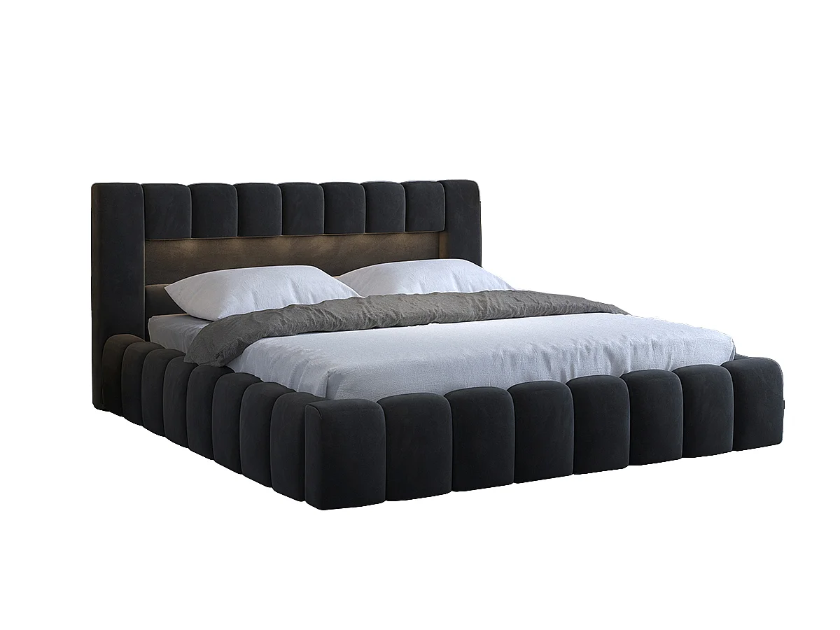 Lit Hero M (160x200)/Tissu/Anthracite