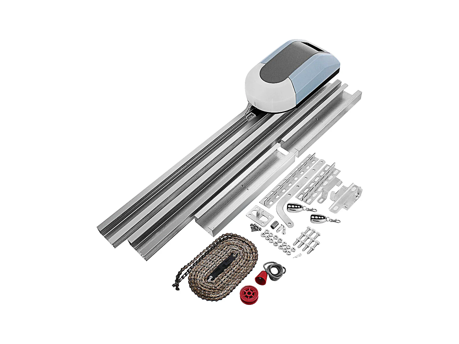 Motorisation Portail SucceBuy de Garage Automatique Ouvre-Porte Automatique Ferme Porte Hydraulique Code Roulant 1000N Complet