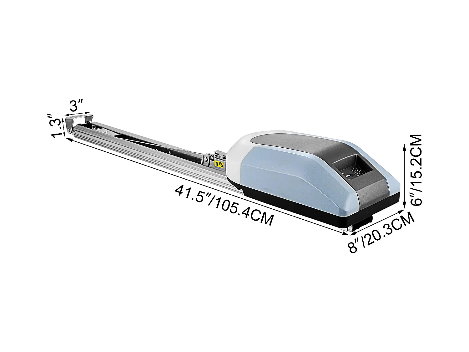 Motorisation Portail SucceBuy de Garage Automatique Ouvre-Porte Automatique Ferme Porte Hydraulique Code Roulant 1000N Complet