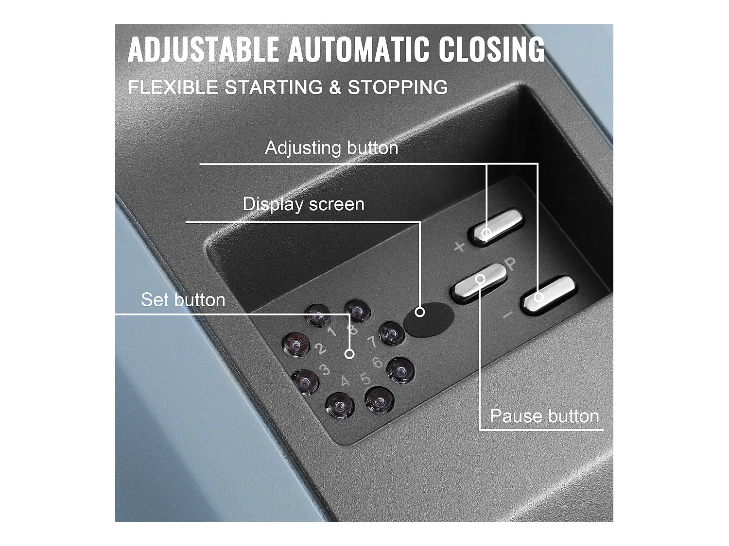 Motorisation Portail SucceBuy de Garage Automatique Ouvre-Porte Automatique Ferme Porte Hydraulique Code Roulant 1000N Complet
