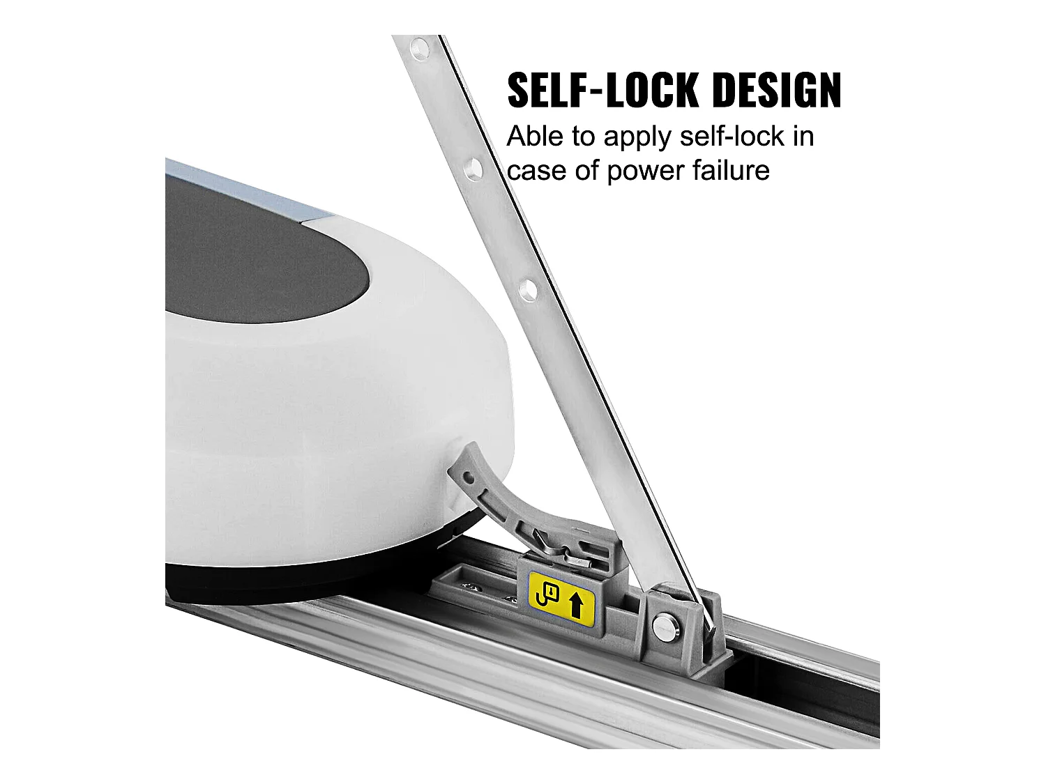 Motorisation Portail SucceBuy de Garage Automatique Ouvre-Porte Automatique Ferme Porte Hydraulique Code Roulant 1000N Complet