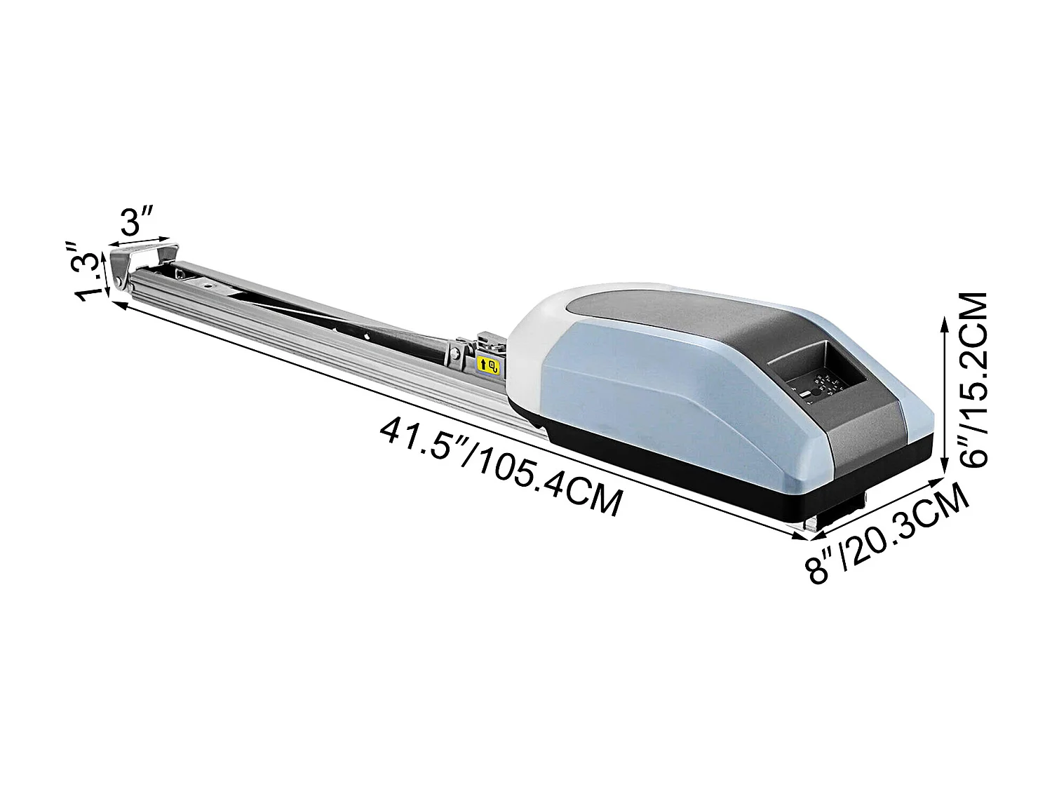 Motorisation Portail SucceBuy de Garage Automatique Ouvre-Porte Automatique Ferme Porte Hydraulique Code Roulant 1000N Complet