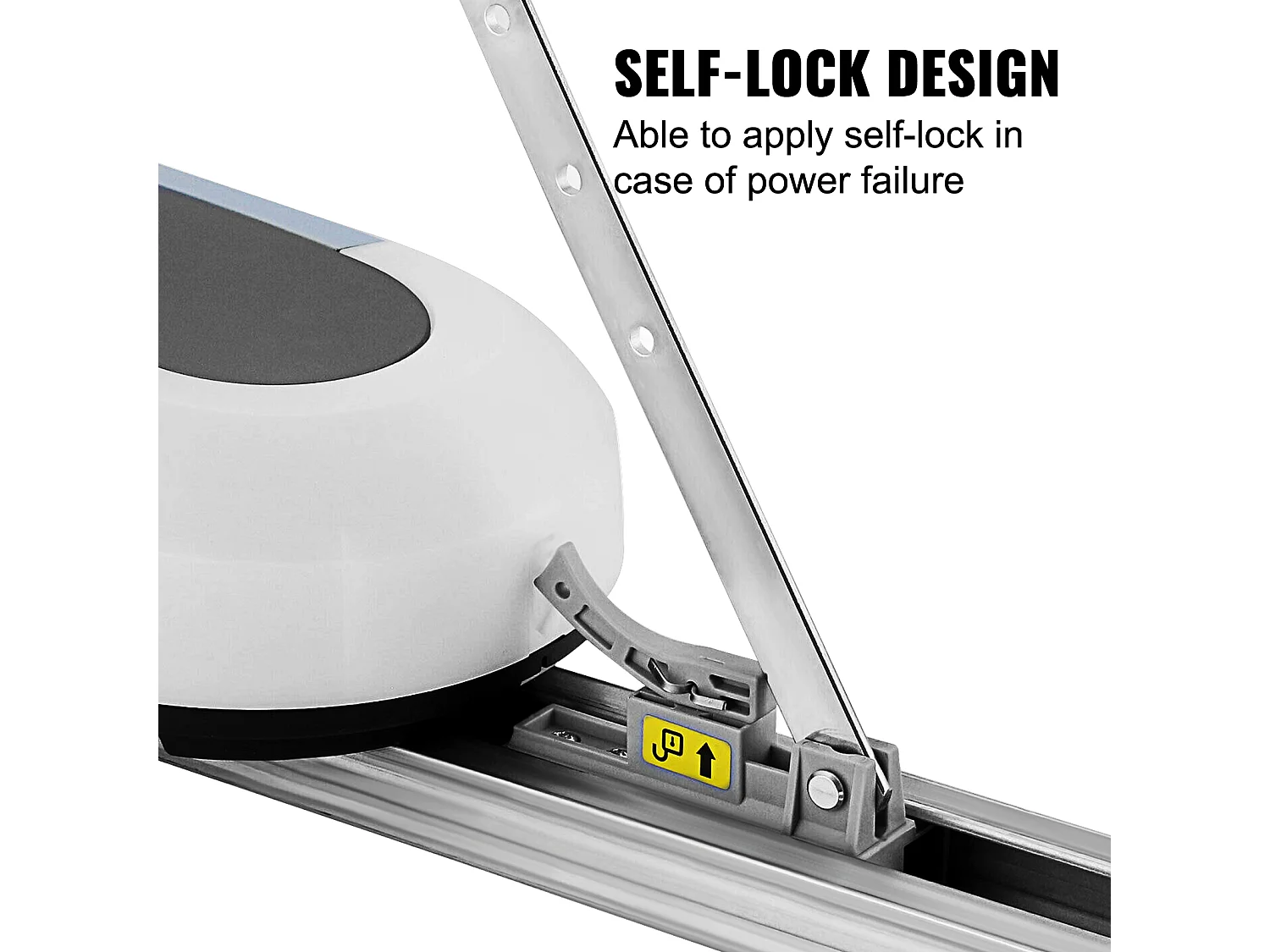 Motorisation Portail SucceBuy de Garage Automatique Ouvre-Porte Automatique Ferme Porte Hydraulique Code Roulant 1000N Complet