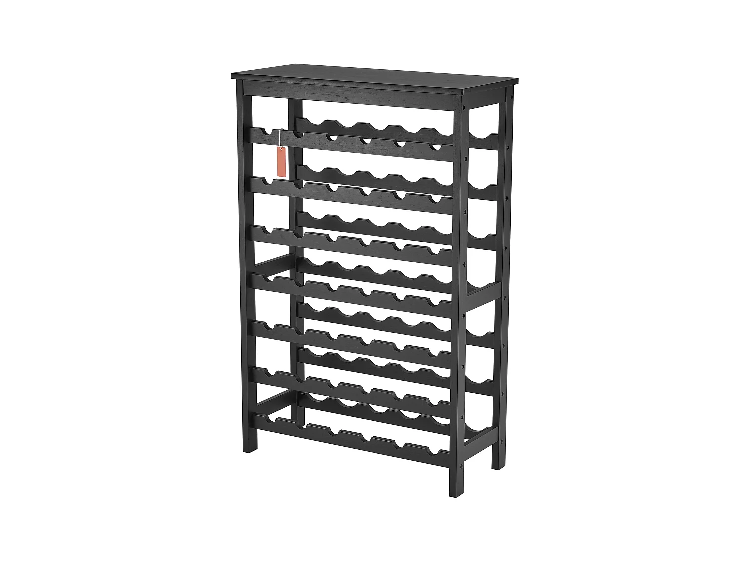 Casier à Vin, SucceBuy Casier à Vin Modulaire en Bambou pour 42 Bouteilles à 7 Niveaux avec Étagère de Présentation de Table