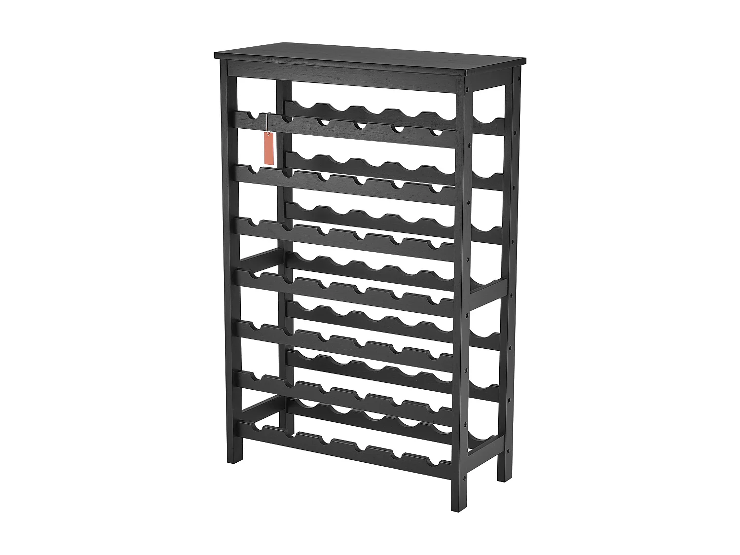 Weinregal, SucceBuy 42 Flaschen 7-stöckiges Modulares Bambus-Weinregal mit Tischregal