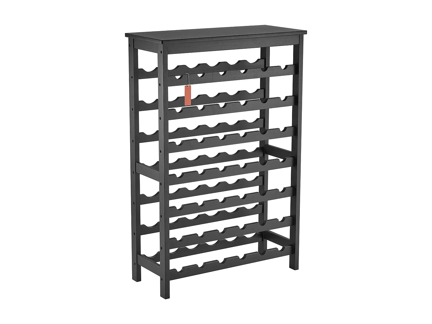 Weinregal, SucceBuy 42 Flaschen 7-stöckiges Modulares Bambus-Weinregal mit Tischregal