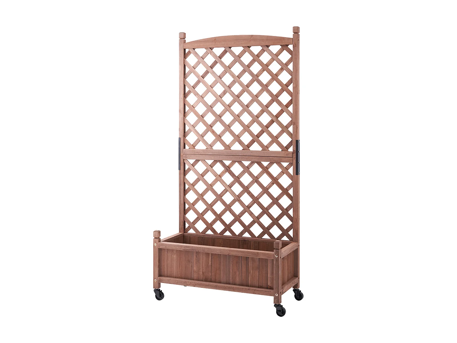 Jardinière Surélevée SucceBuy en Bois Avec Treillis, Jardinière Extérieure, pour Jardins, Parcs et Espaces Verts