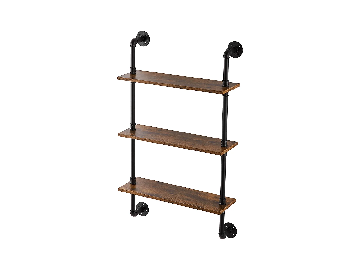 Étagère Mural, Étagère Industrielle à 3 Niveaux, 61 x 20 CM, Montage Mural, Cuisine, Chambre à Coucher