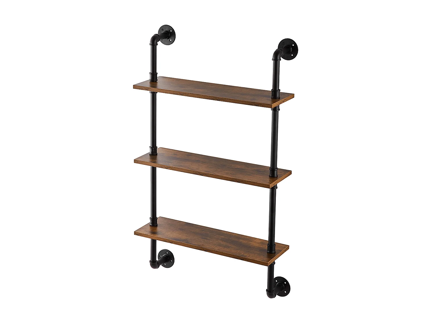 Étagère Mural, Étagère Industrielle à 3 Niveaux, 61 x 20 CM, Montage Mural, Cuisine, Chambre à Coucher